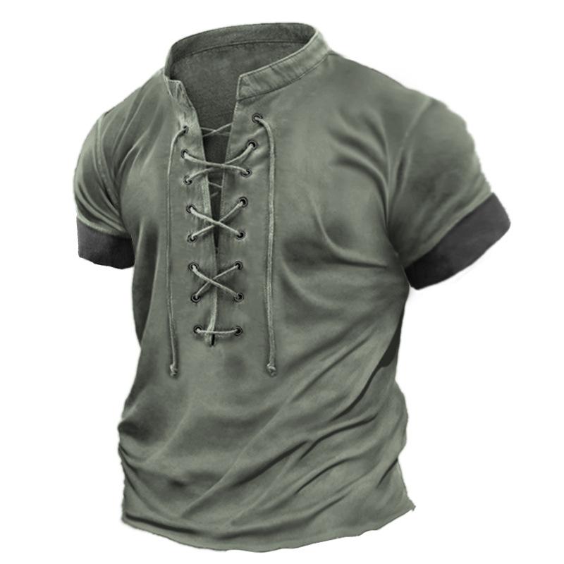 GS Heren T-shirt met korte mouwen, grafisch en geborduurd, lente- en zomermodel, korte mouwen, bedrukt XL