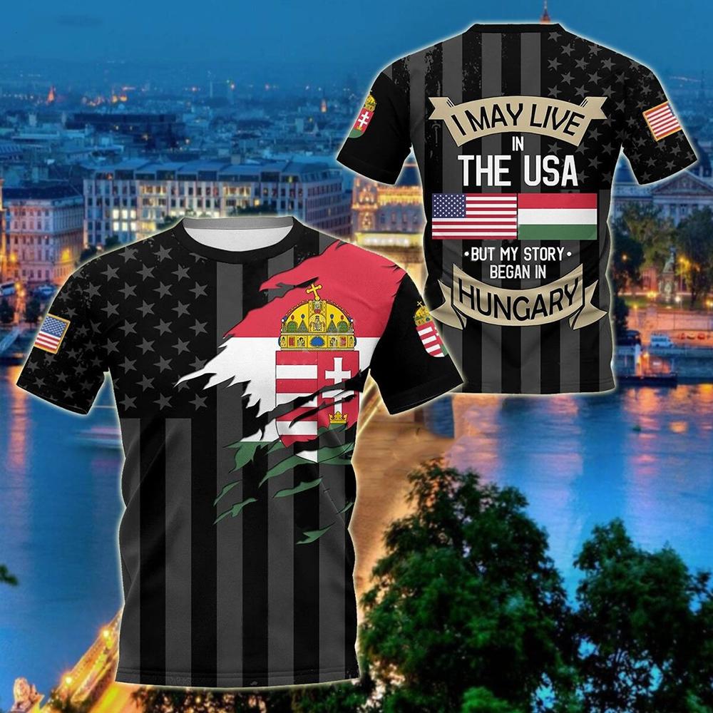 Bobby 2 Hongaarse Heren T-shirt Veteraan Soldaat Ronde Hals Korte Mouw Top Hongaarse Vlag Print Oversized Cool Herenkleding Camisa 2XL