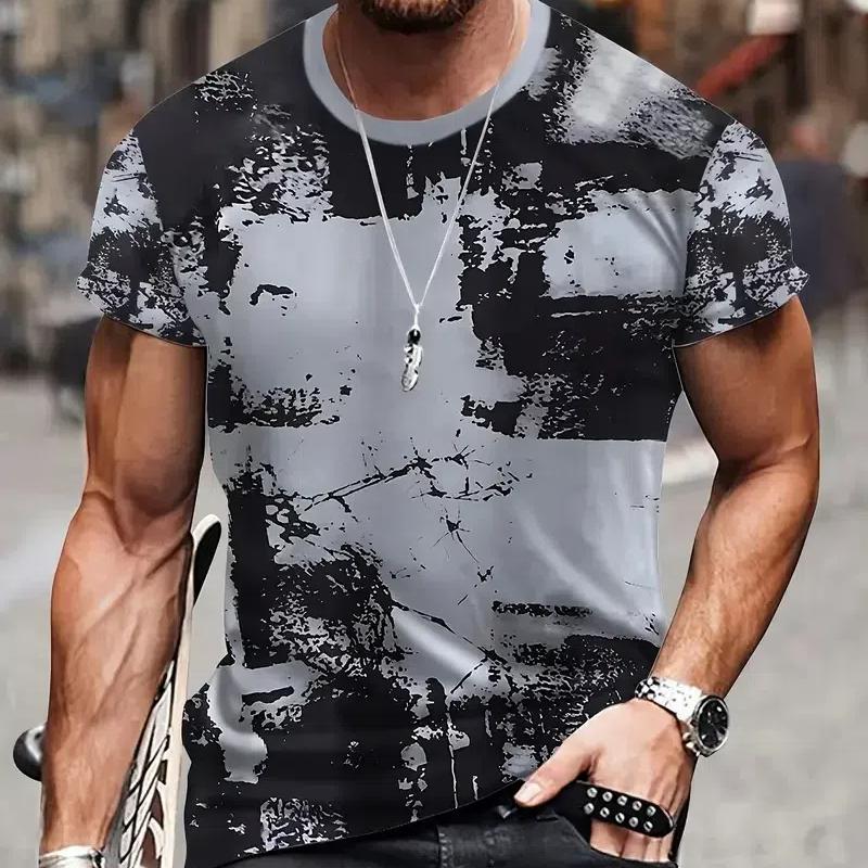 ETST WENDY 005 3D Camouflage T-shirt Herenkleding Outdoor Mode Casual O-hals Korte Mouw Zomer Straat Oversized Heren Sport Militaire T-shirts XL