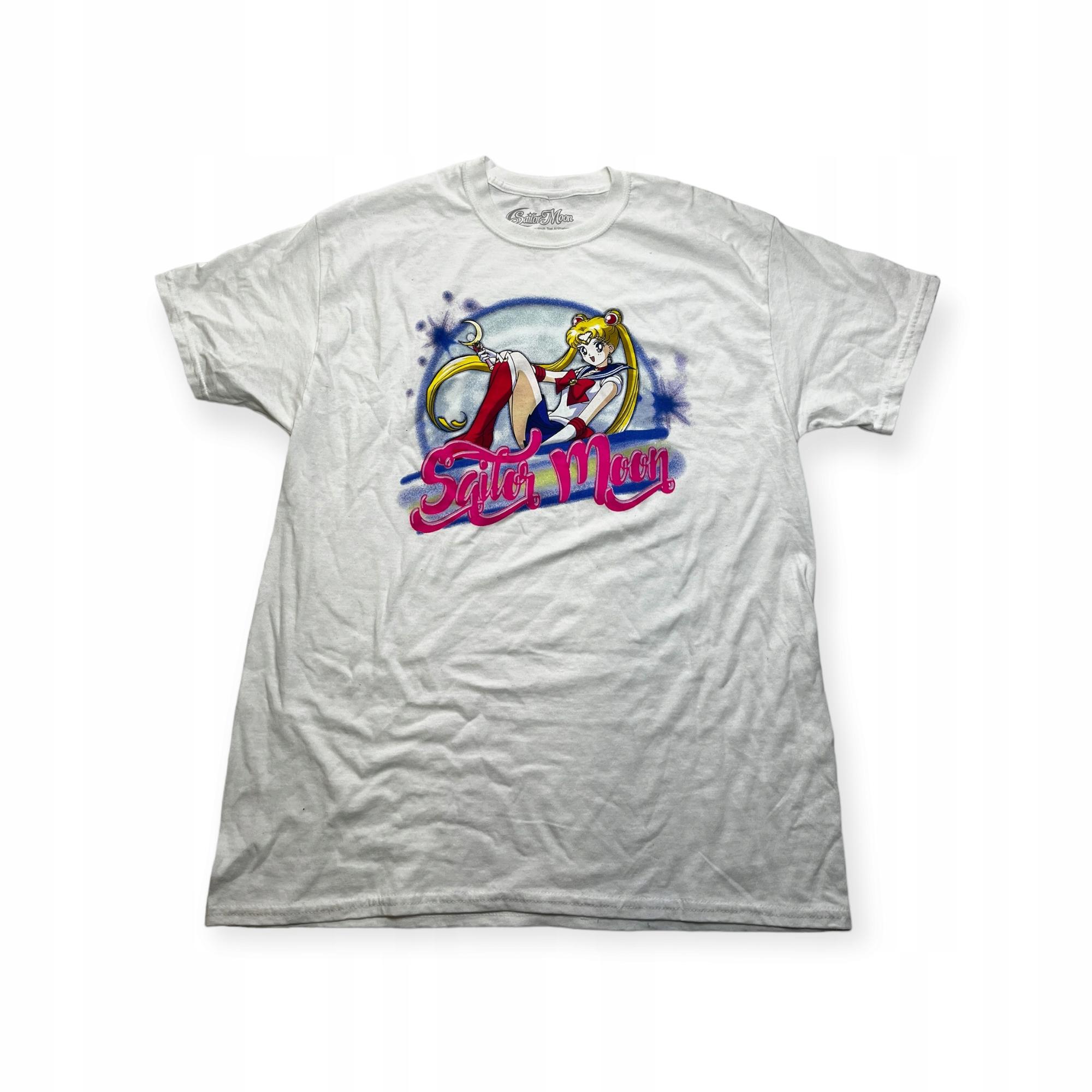 Outletup-clothes Koszulka T-shirt męski okrągły dekolt SPENCER'S nadruk L