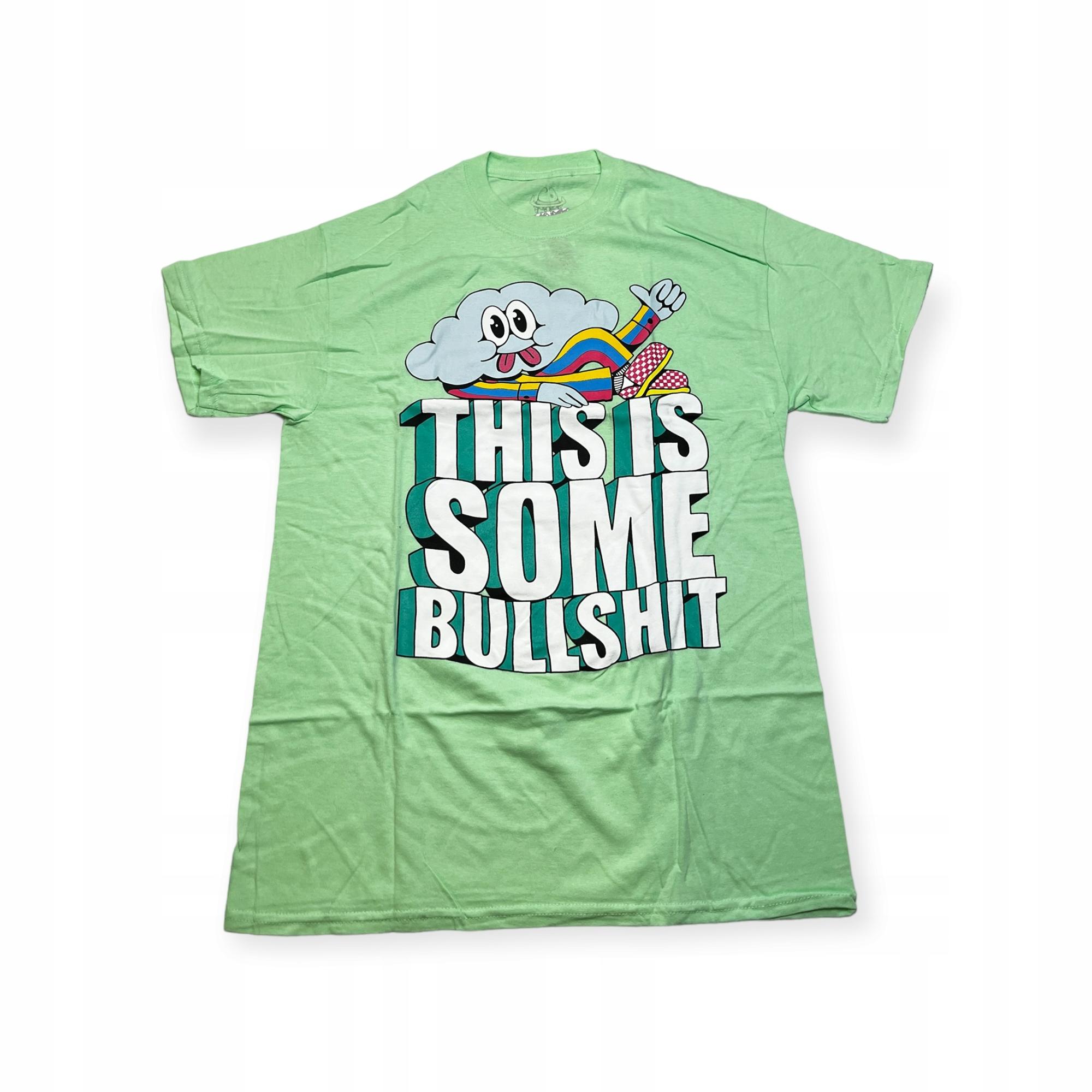 Outletup-clothes Koszulka T-shirt męski okrągły dekolt SPENCER'S NADRUK M