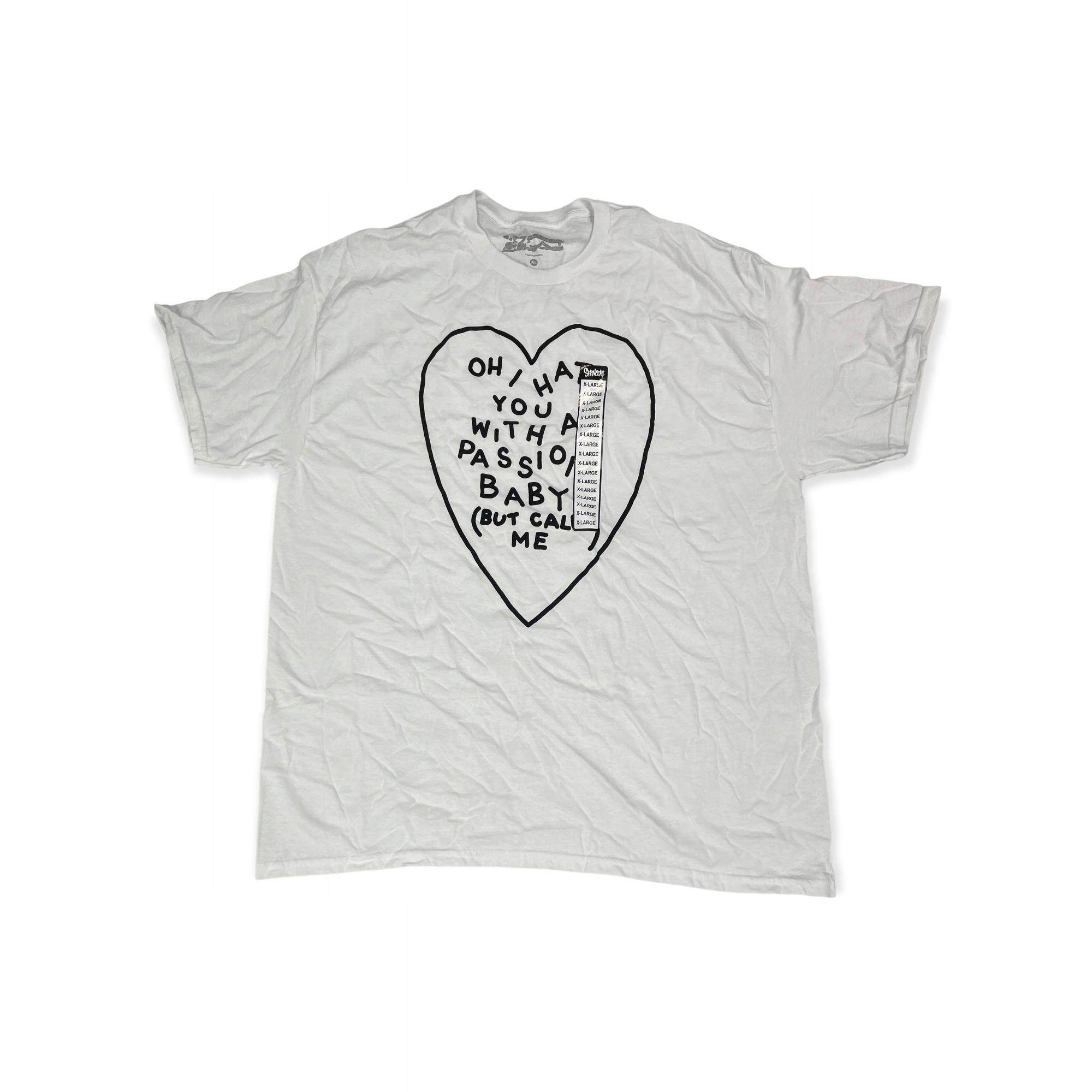 Outletup-clothes Koszulka T-shirt męski SPENCER'S napisy L