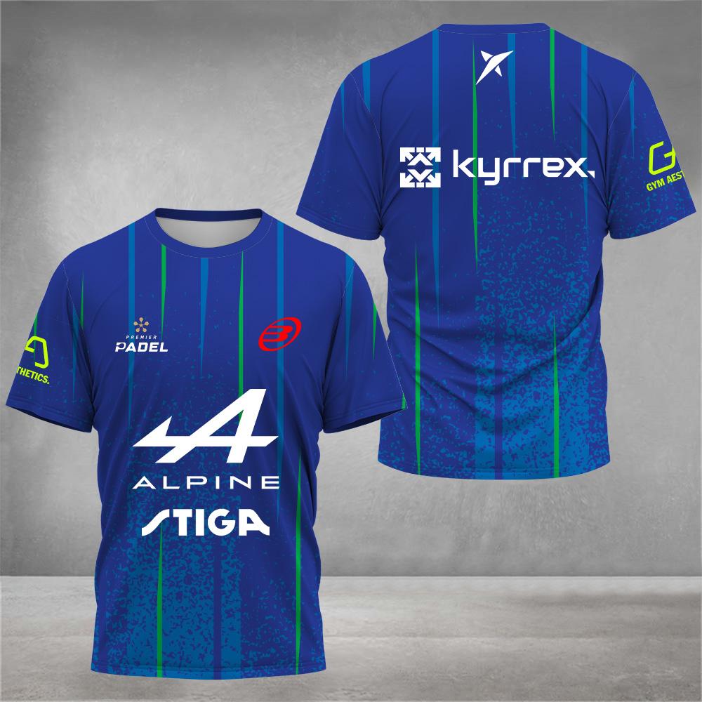 Etst 003 Mode Kleurrijke Bedrukte Tennis T-shirt Heren Zomer Heren Padel Kleding Hoge Kwaliteit Outdoor Badminton Hardlopen Sport T-shirts L