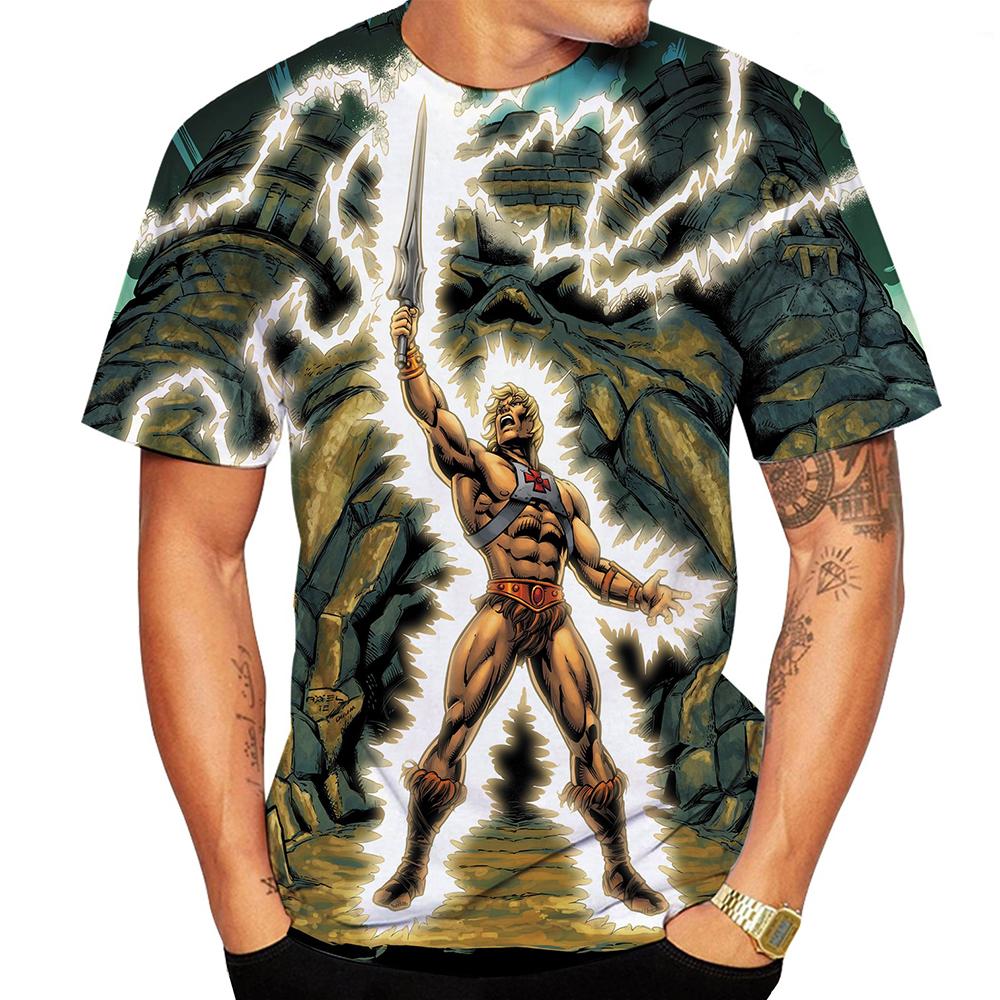 ETST WENDY 05 Cartoon Anime T-shirts He-Man en de meesters van het universum 3D-print Heren Dames T-shirt Streetwear Harajuku Kinderen T-shirts Kleding L