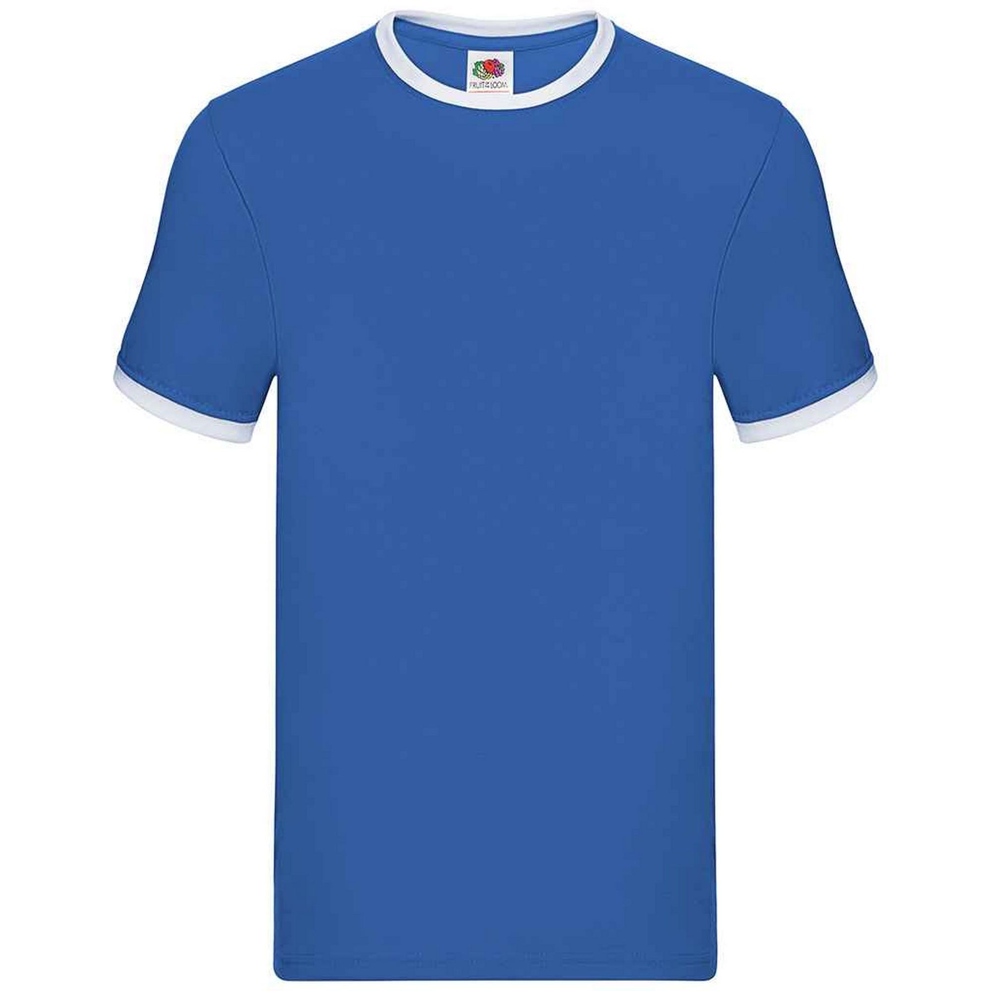 Fruit Of The Loom Heren Ringer Contrast T-shirt S