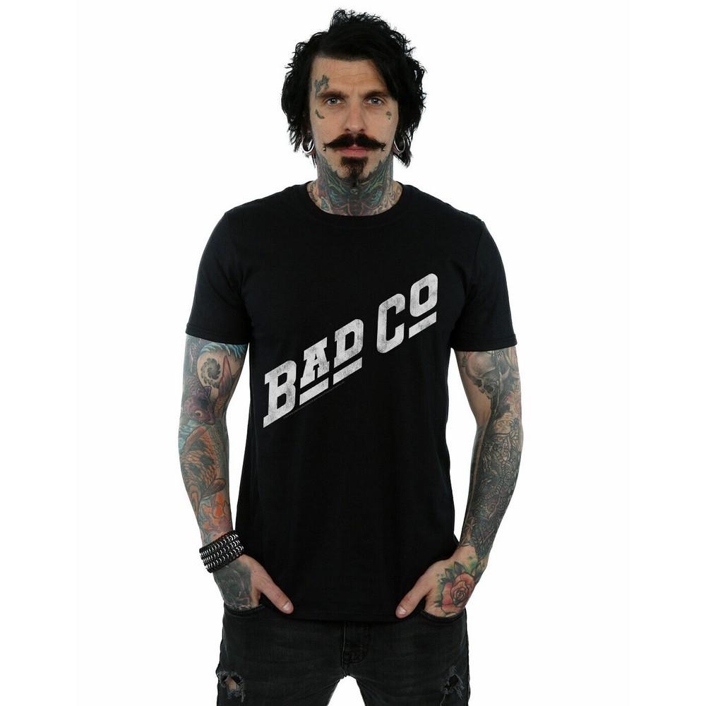 Pertemba FR - Apparel Bad Company Unisex T-shirt met schuin logo voor volwassenen L zwart