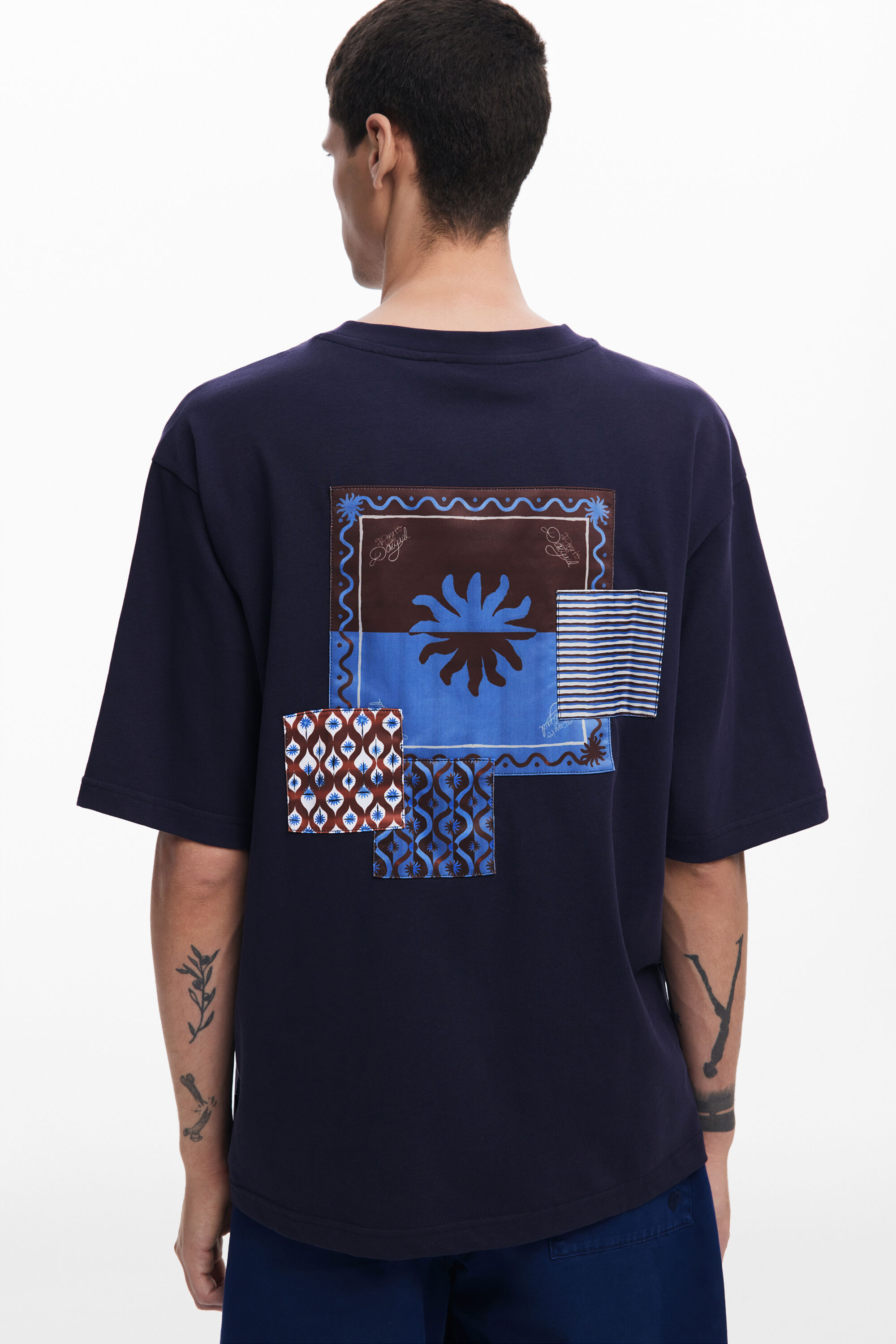 Desigual T-shirt met korte mouwen zon - BLUE