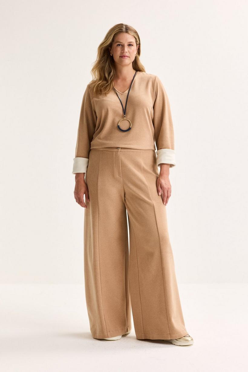 Mayerline Wijde Broek In Jersey Flanel