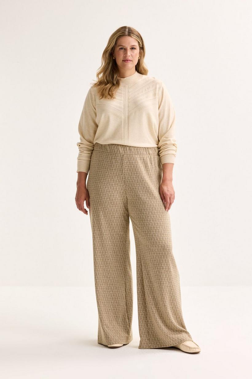 Mayerline Wijde Broek In Jersey Jacquard