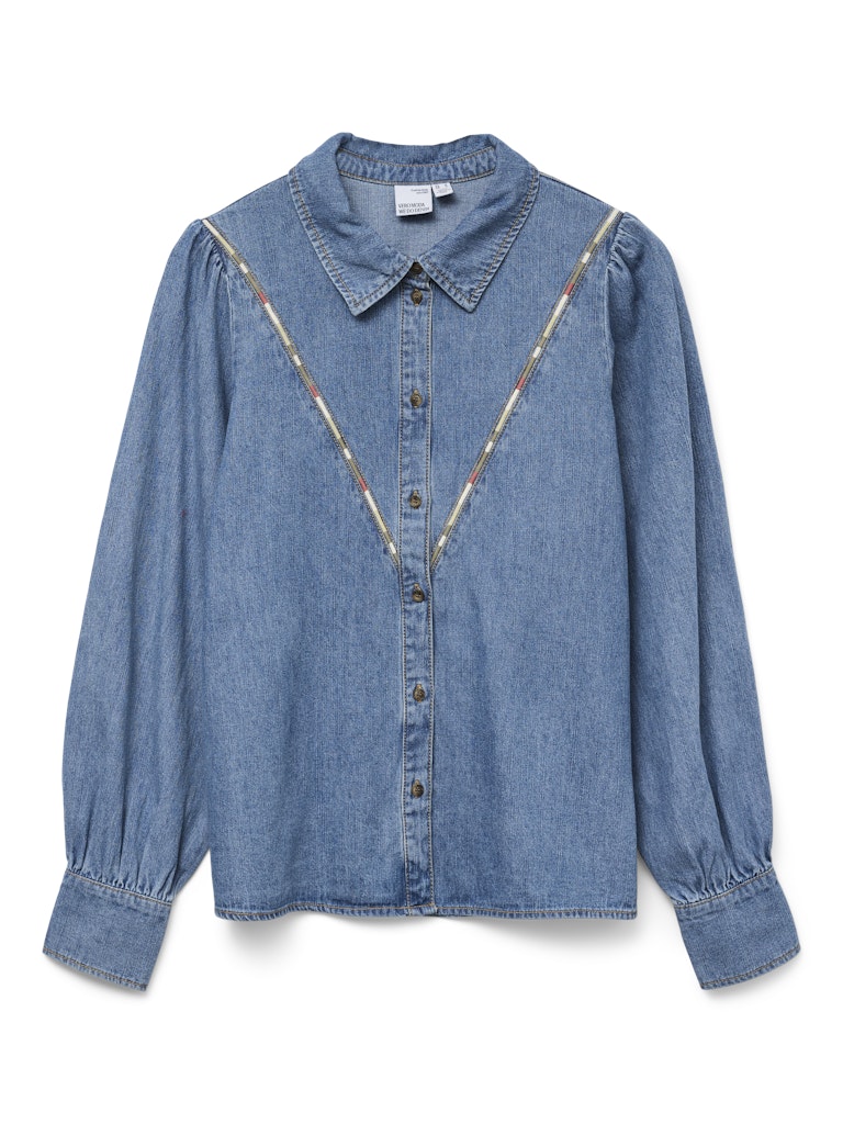 Vero Moda Vmtolla ls shirt yo371 blue denim