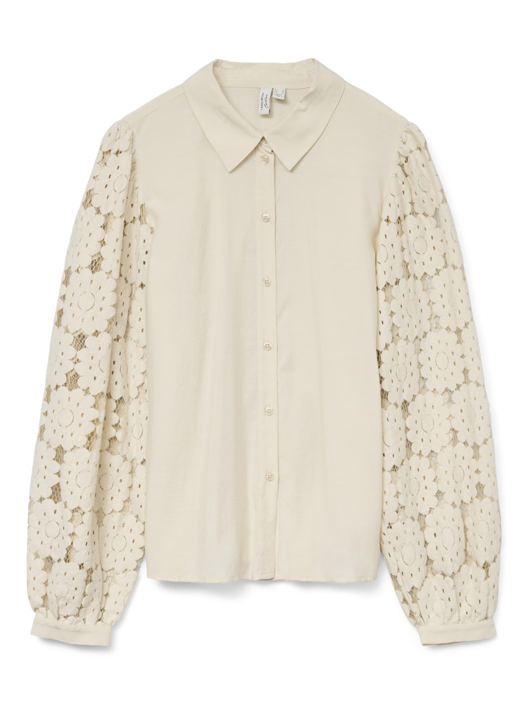 Vero Moda Vmfabena ls shirt wvn btq ga beige