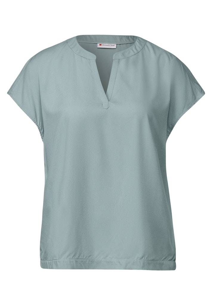 Street One a345728 qr shirtblouse w splitneck uni