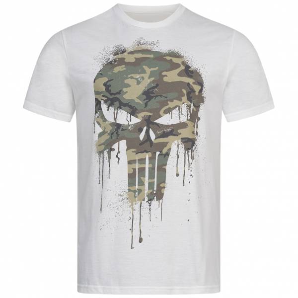 Lizenz The Punisher One Man Army Camo Heren T-shirt FBMTS751WHT