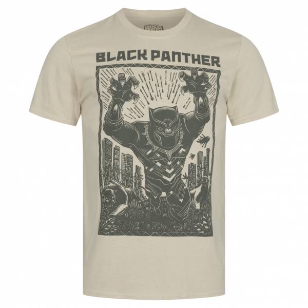 Lizenz Black Panther Marvel Lino Cut Heren T-shirt POMTS471SND