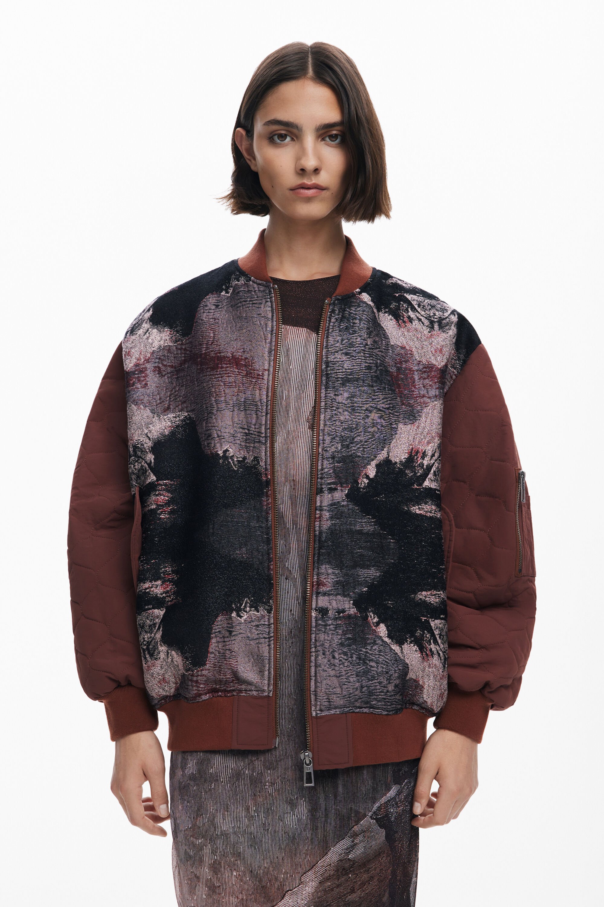 Desigual Jas ontworpen door Mr. Christian Lacroix - BROWN