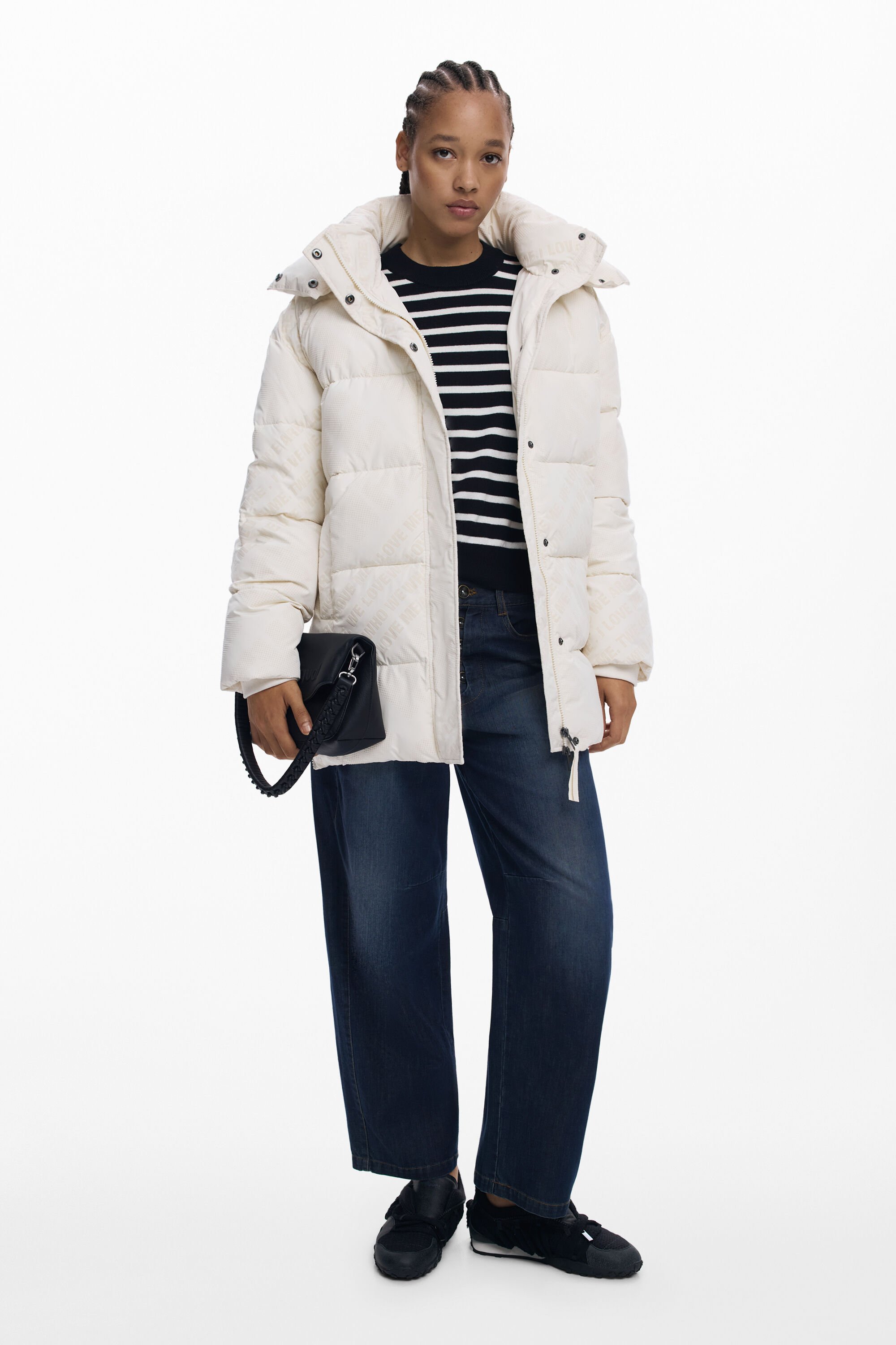 Desigual Gewatteerde jas - WHITE
