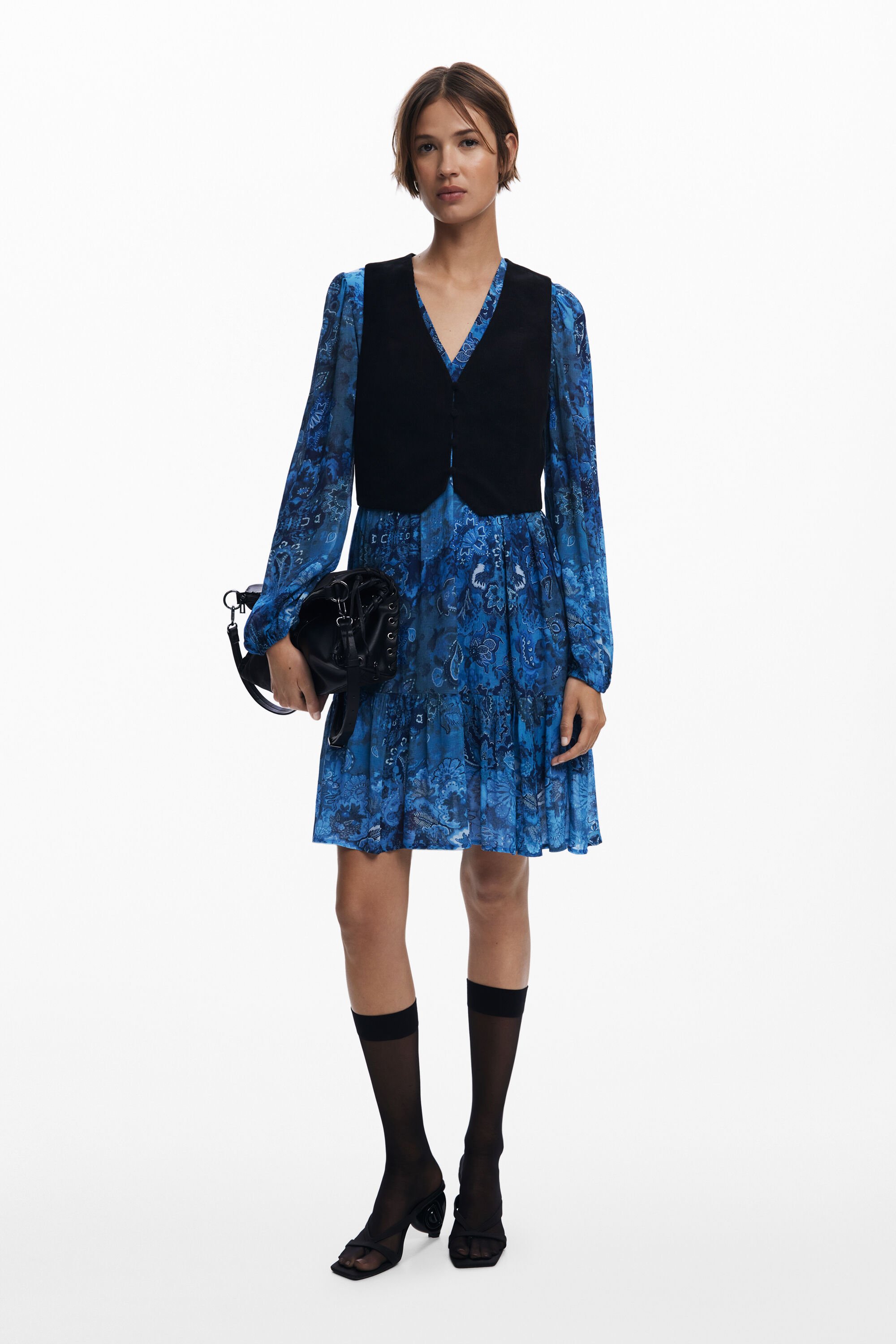 Desigual 2-in-1 giletjurk - BLUE
