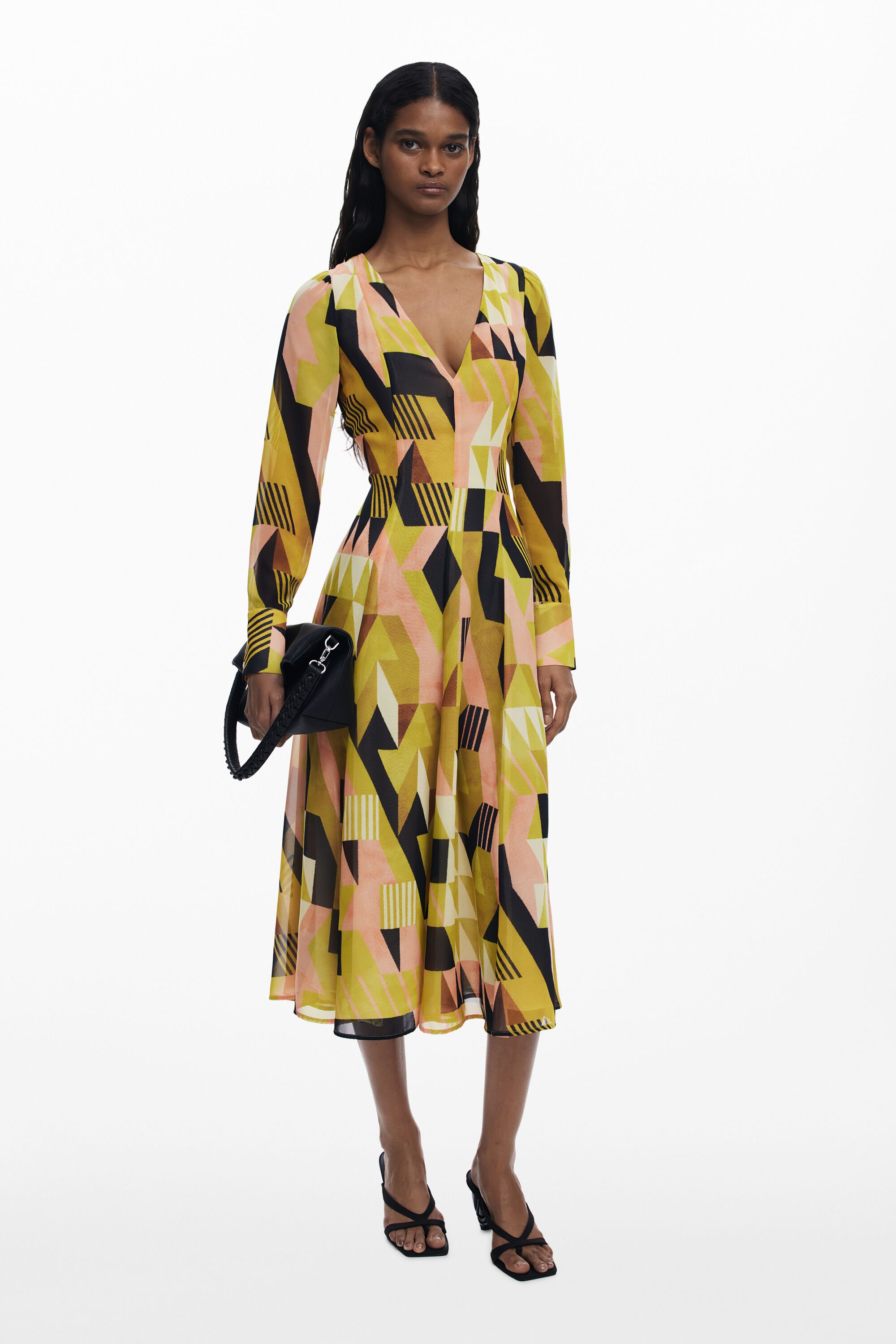 Desigual Jurk ontworpen door Mr. Christian Lacroix - GREEN