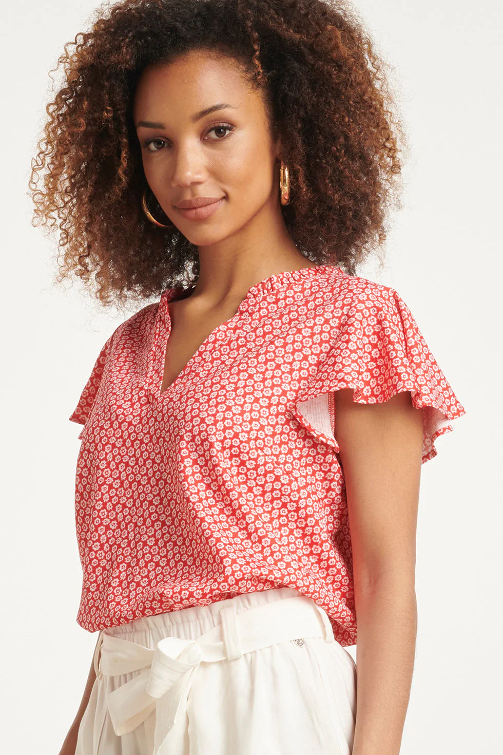 Smashed Lemon 24176 flowy top met te bloemenprint |
