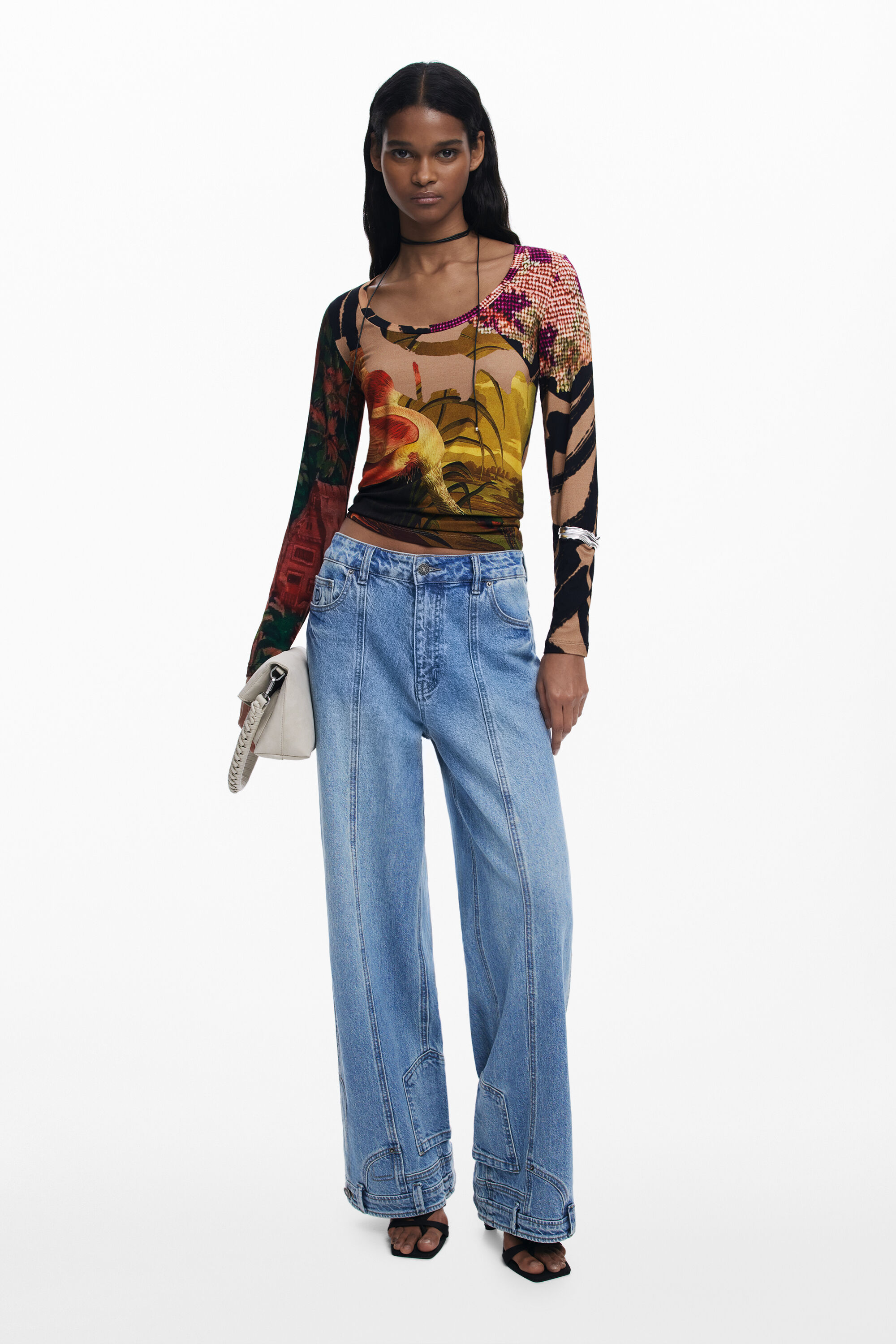 Desigual T-shirt ontworpen door Mr. Christian Lacroix - RED