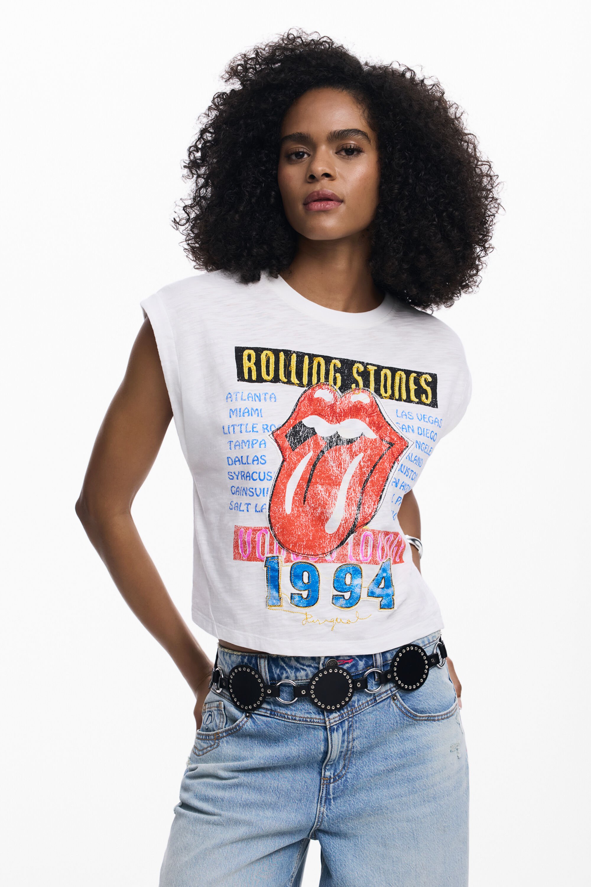 Desigual Rolling stones™ 1994 T-shirt - WHITE