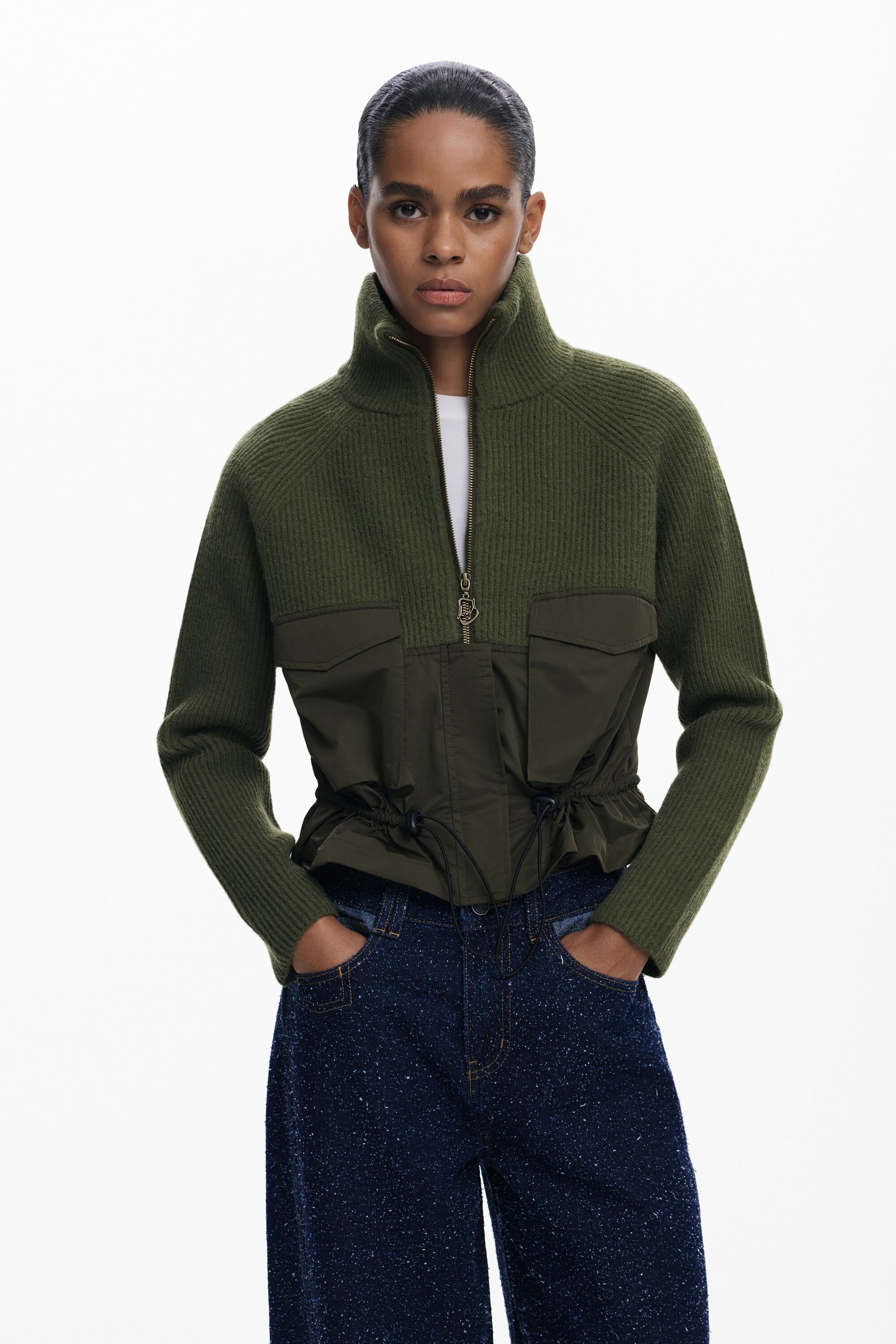 Desigual Ritsjack met zakken - GREEN