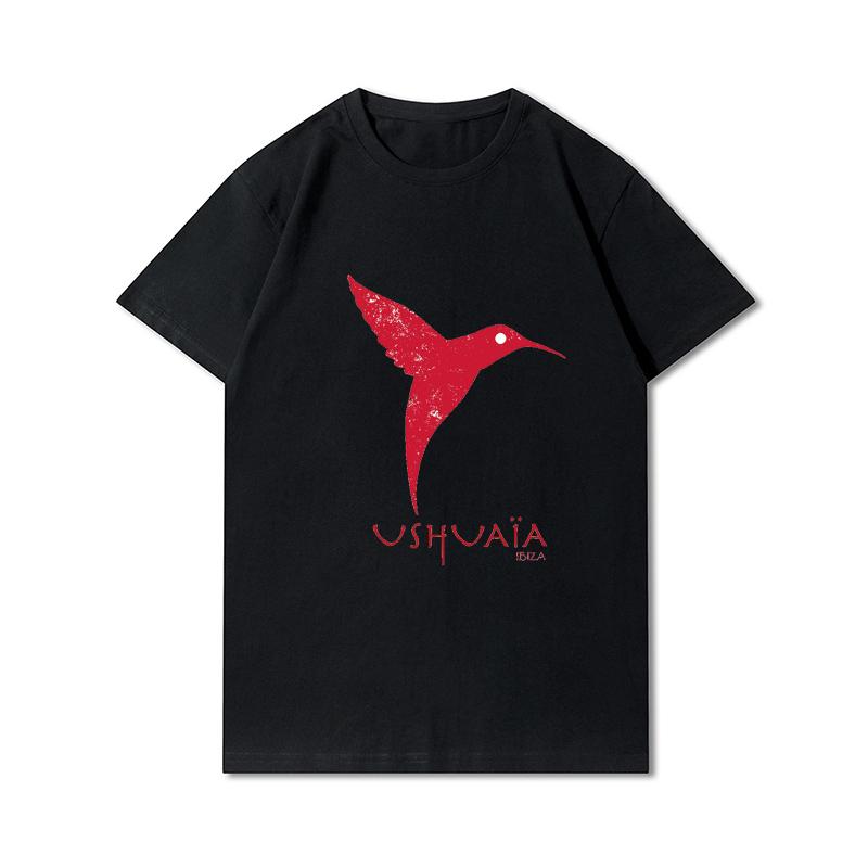 FT T Shirts Plus Size Ushuaia Ibiza Tanz Spanje Disco Space Techno Dj Heren T-shirts Harajuku Katoenen Tops XL
