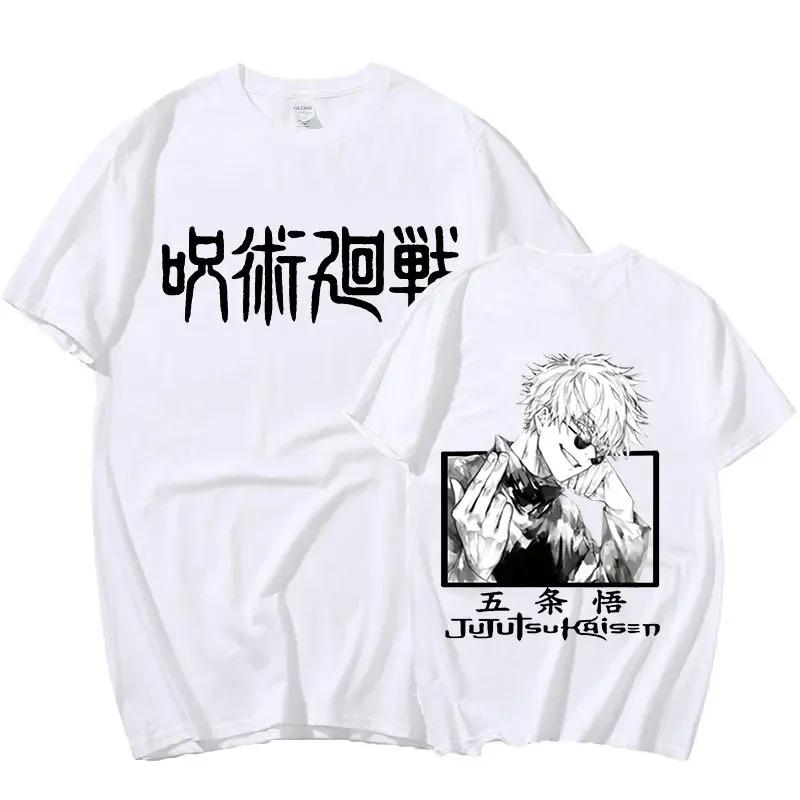 New Young Zomer Japanse Anime Jujutsu Kaisen T-shirt Manga Ryomen Sukuna Korte Mouw T-shirts Oversized Katoen Casual T-shirt Mannen S