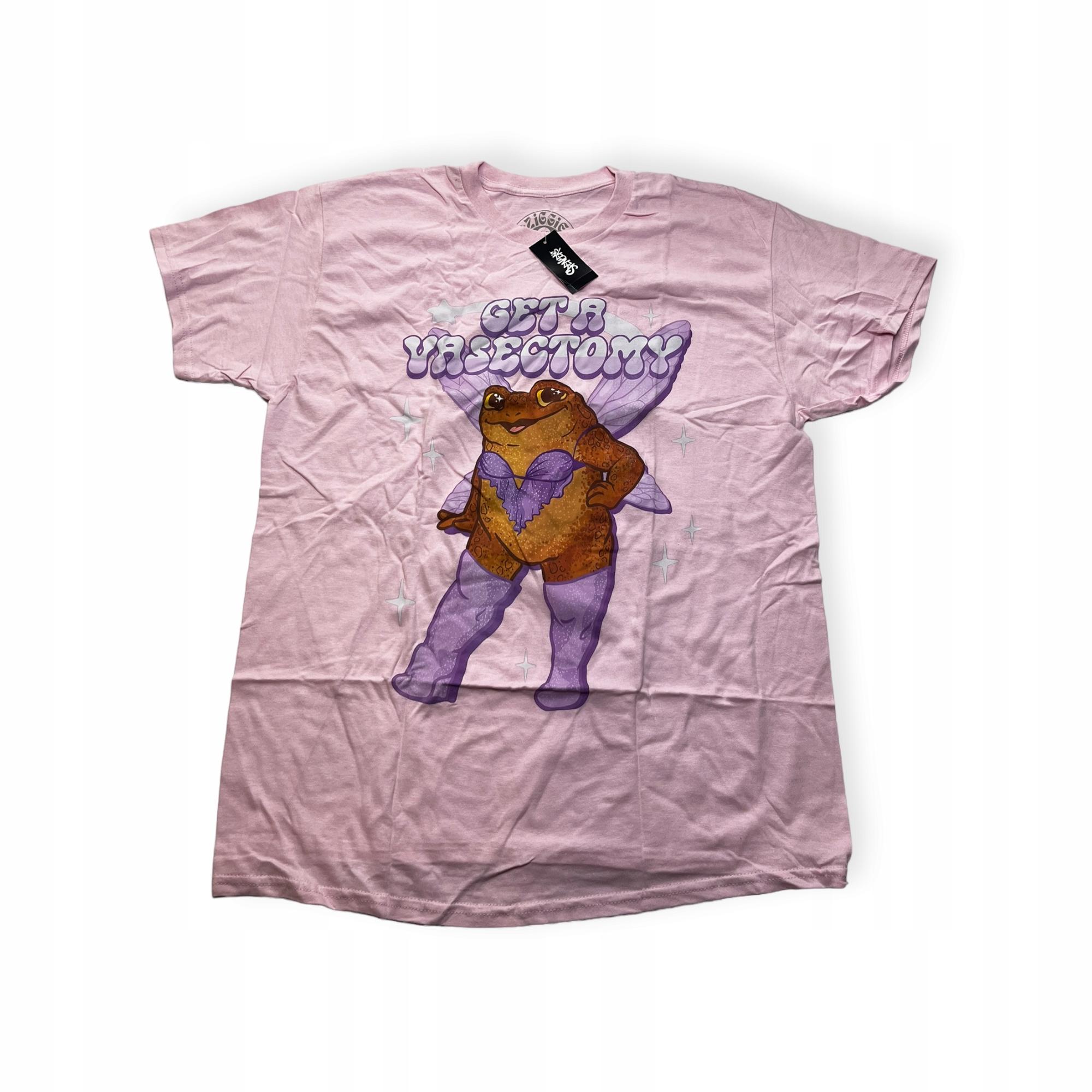 Outletup-clothes Koszulka T-shirt męski okrągły dekolt SPENCER'S nadruk L