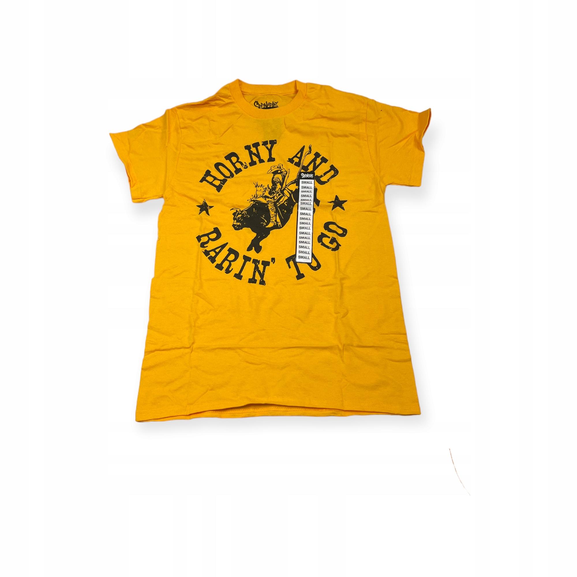 Outletup-clothes Koszulka T-shirt męski okrągły dekolt SPENCER'S NADRUK M