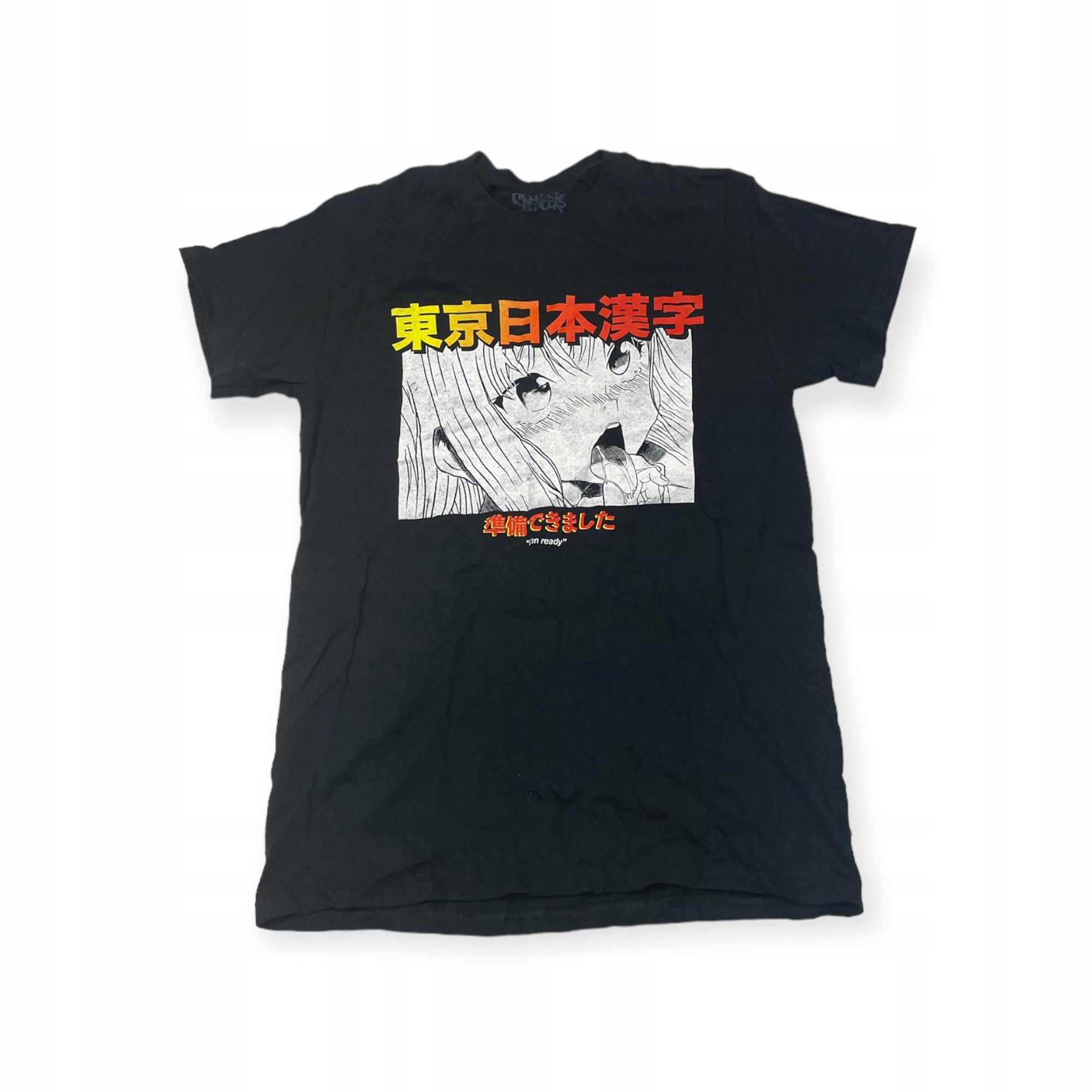 Outletup-clothes Koszulka T-shirt męski okrągły dekolt SPENCER'S NADRUK S