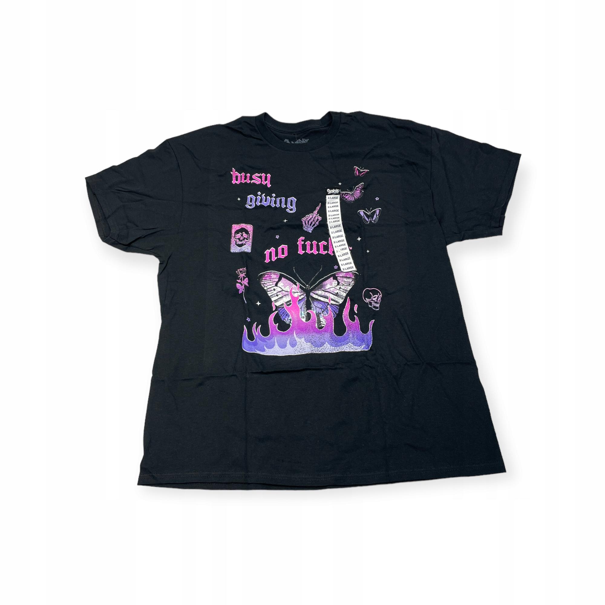 Outletup-clothes Koszulka T-shirt męski okrągły dekolt SPENCER'S NADRUK XL