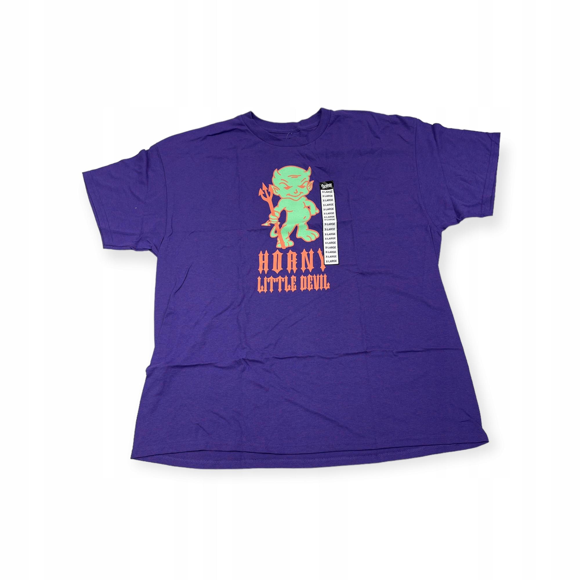 Outletup-clothes Koszulka T-shirt męski okrągły dekolt SPENCER'S NADRUK XL