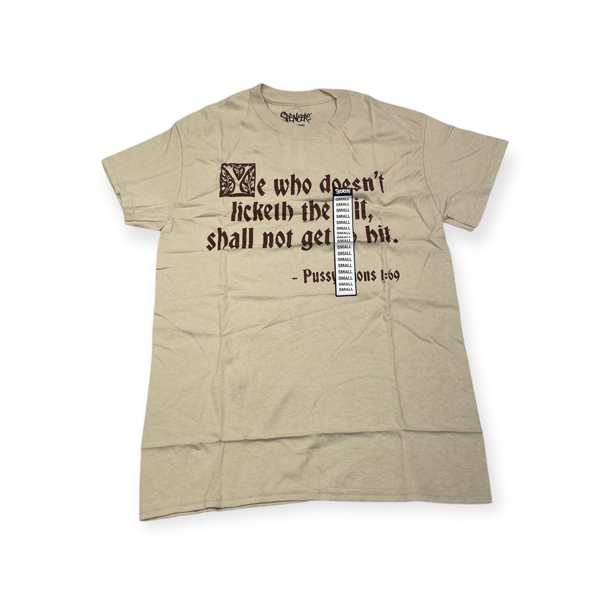 Outletup-clothes Koszulka T-shirt męski okrągły dekolt SPENCER'S NADRUK M