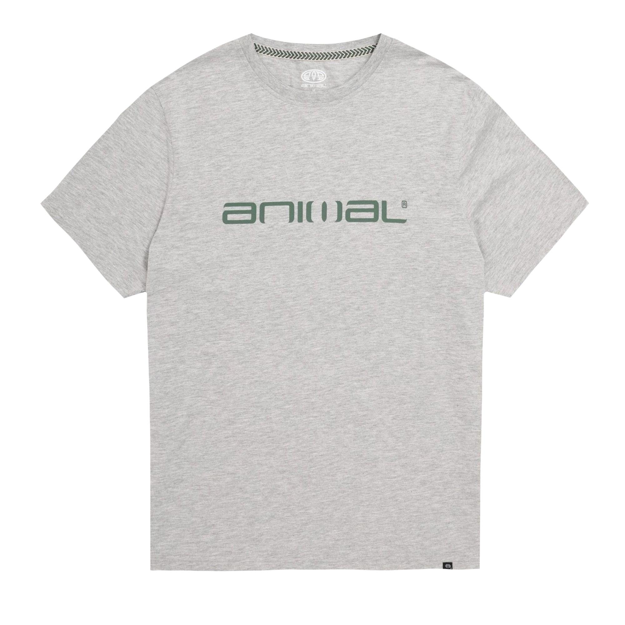Animal Heren Classico biologisch T-shirt grijs