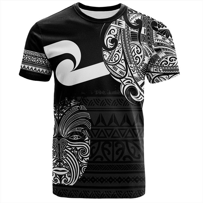 ETST 007 T-shirt 3D Nieuw-Zeelandse Maori Rugbybal Afdrukken Sport Fitness Snel Drogende T-shirts Voor Heren Kindermode Hawaiiaanse Gymkleding Top 4XL