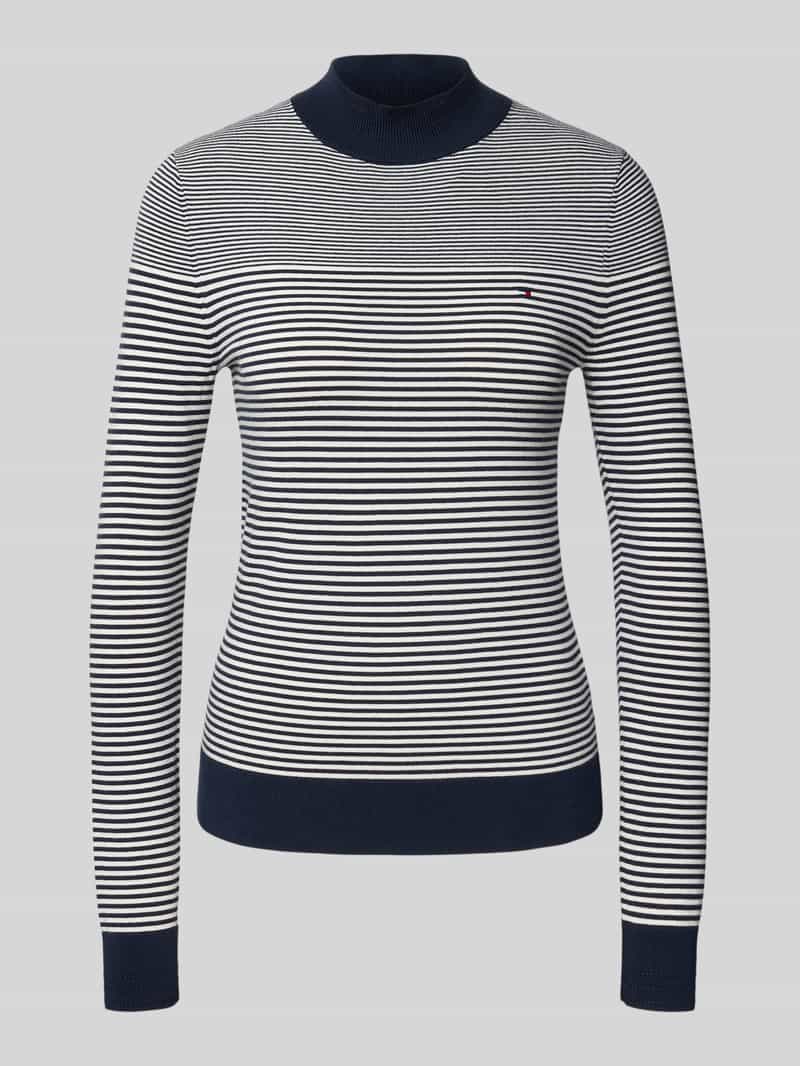 Tommy Hilfiger Gebreide trui CO JERSEY FINE GG MOCK-NK LS SWT