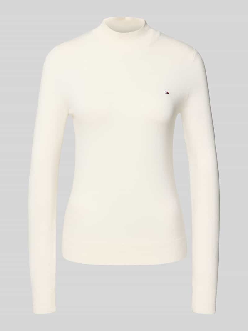 Tommy Hilfiger Gebreide trui CO JERSEY FINE GG MOCK-NK LS SWT