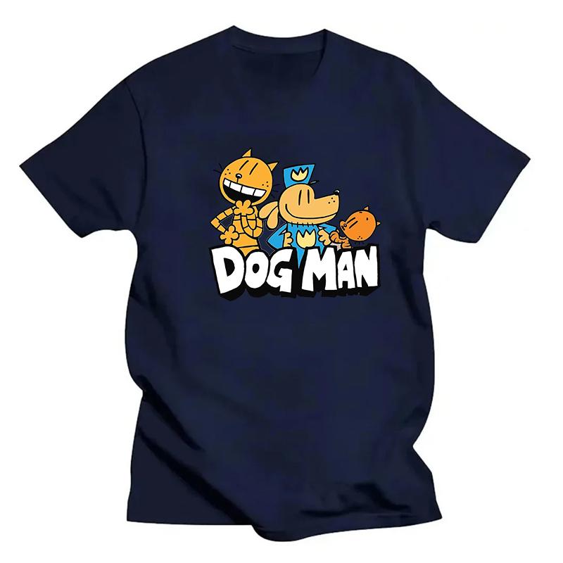 New Young Wereldboekendag DogMan Politie T-shirt Dogman Cartoonfiguren Kat Korte Mouwen voor Mannen Top Zomer Sport Joggen Los Shirt 2XL