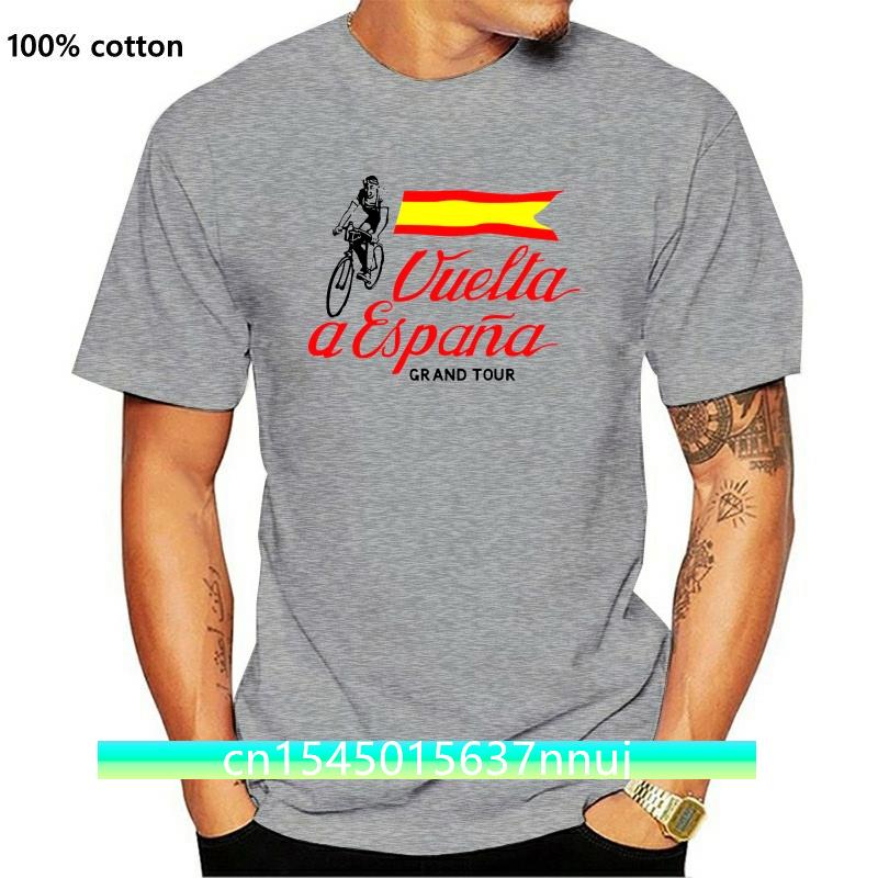 Comfortable season Nieuw Vuelta A Espana T-shirt Bedrukt Heren Vintage Spaans Wielrennen T-shirt Fiets Grand Tour Spanje Racefiets Wielrennen T-shirt XXL