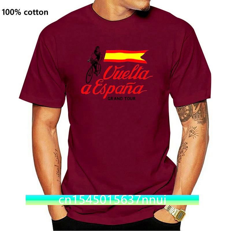 Comfortable season Nieuw Vuelta A Espana T-shirt Bedrukt Heren Vintage Spaans Wielrennen T-shirt Fiets Grand Tour Spanje Racefiets Wielrennen T-shirt S