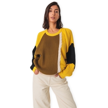 Skfk Trui  Balene-Gots Knit - Yellow