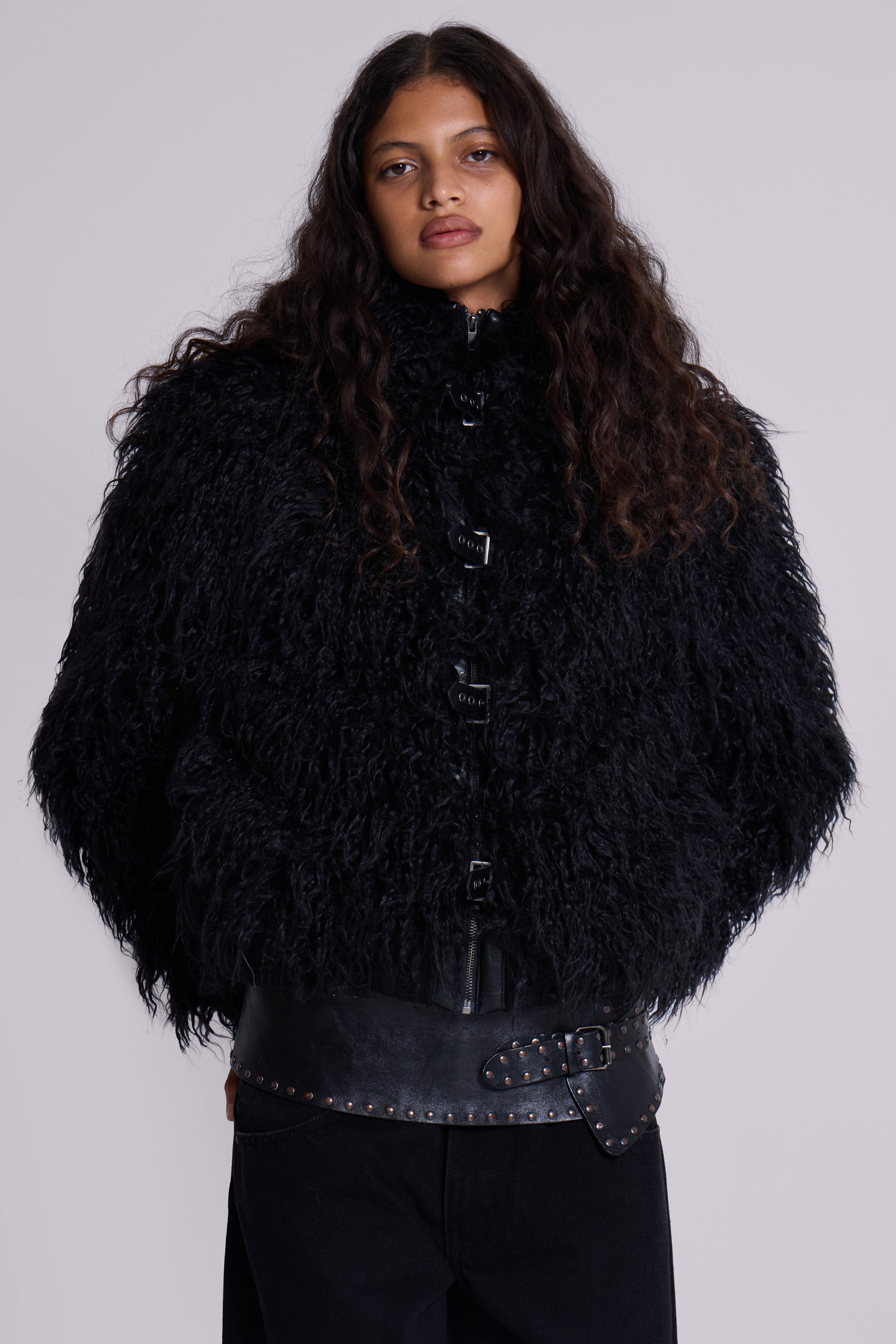 Jaded London Black Matte Mendoza Jacket