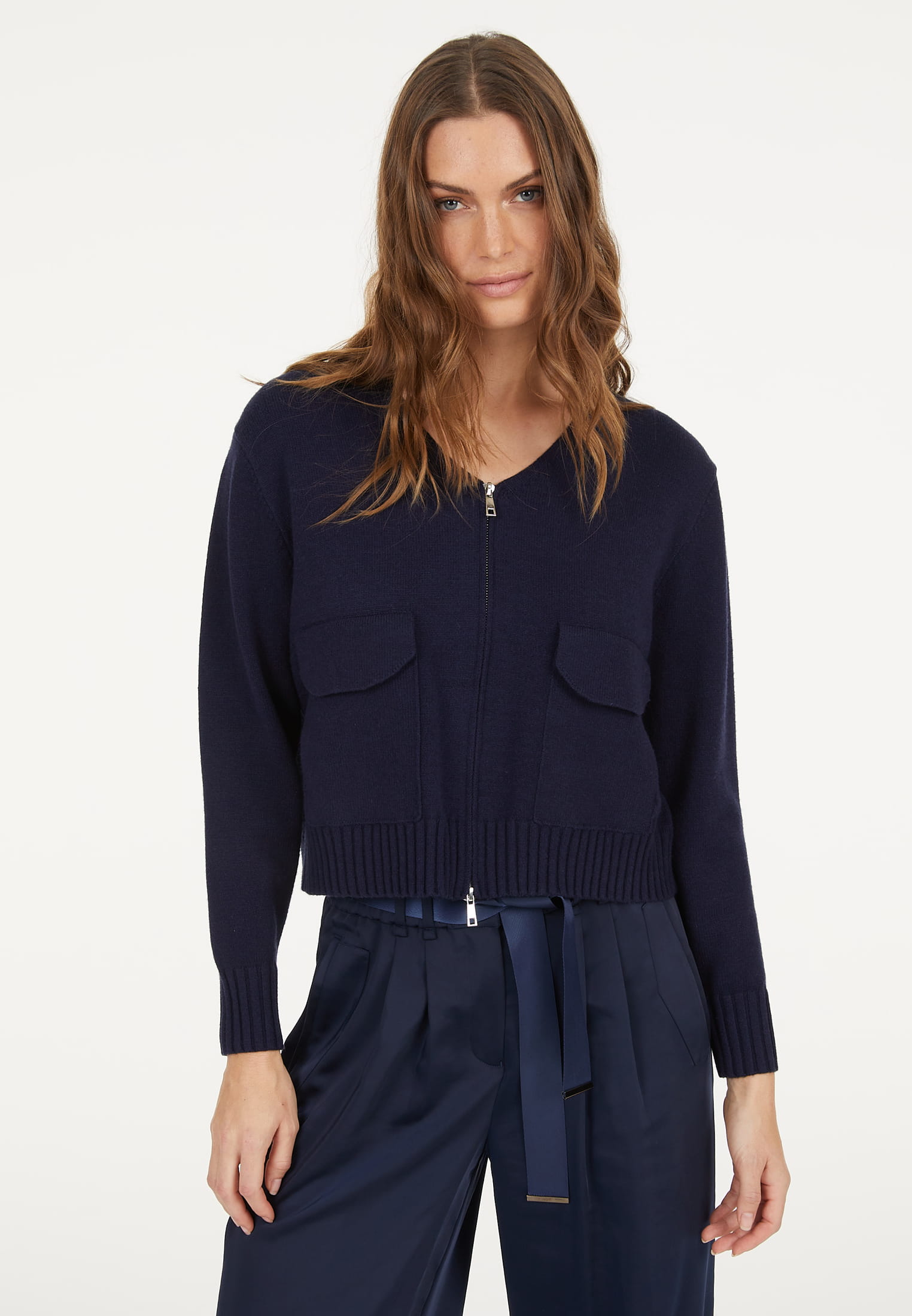 MARC AUREL Strickjacke mit Reißverschluß