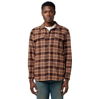 Wrangler Overhemd Lange Mouw  112372458 OVERSHIRT-DEEP BROWN