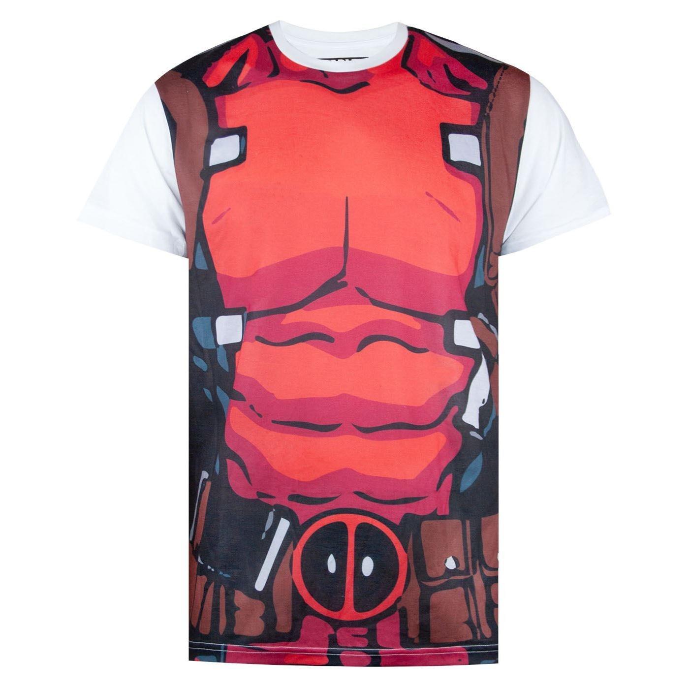 Deadpool Heren kostuum T-shirt XL