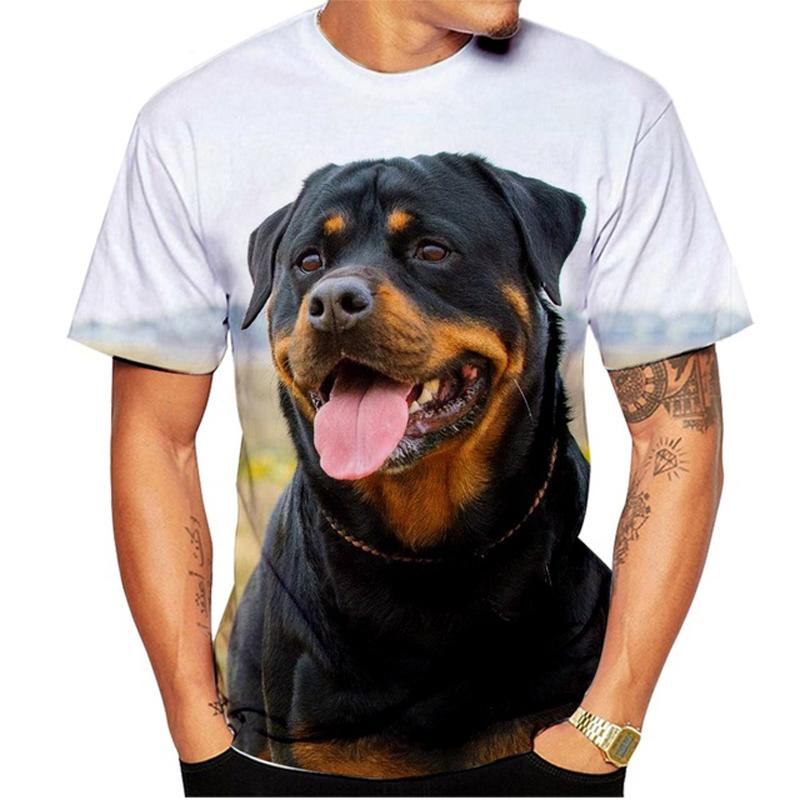 ETST WENDY 05 Zomer Mode Hip Hop Hond grafische t-shirts Voor Mannen Persoonlijkheid Casual 3D harajuku Animal Print Ronde Hals Korte Mouw tees Top 4XL