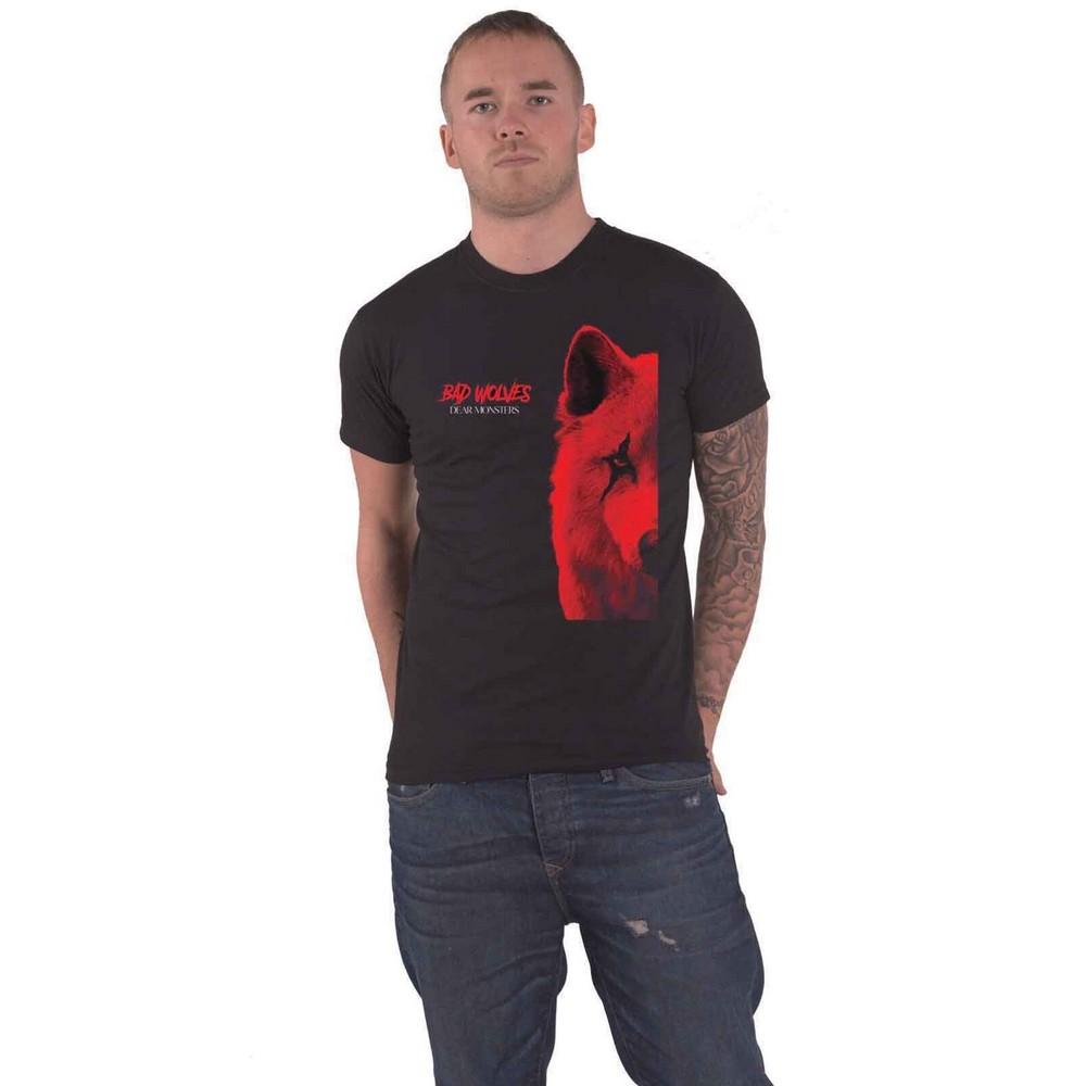 Pertemba FR - Apparel Bad Wolves Unisex volwassen lieve monsters katoenen T-shirt M zwart
