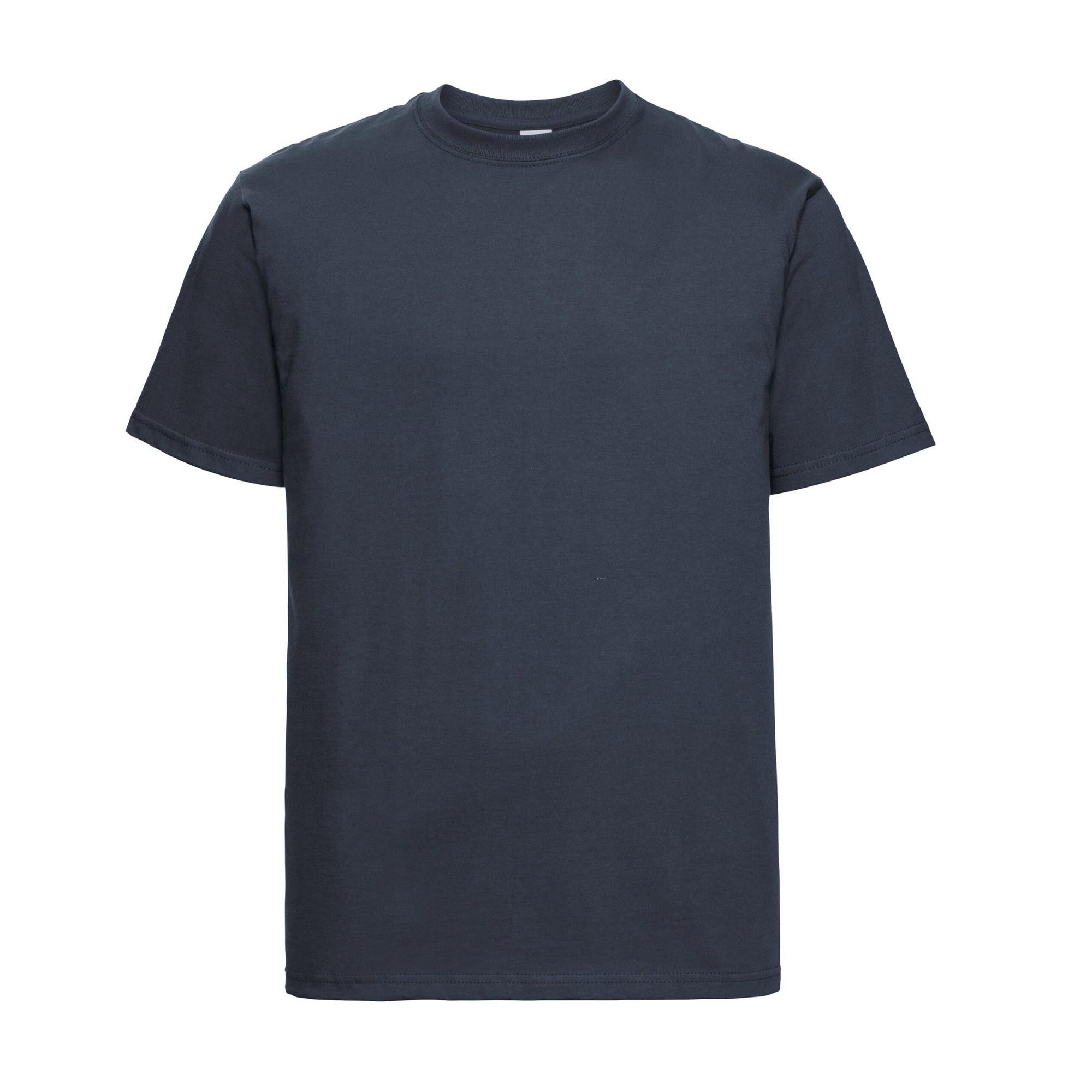 Russell Klassiek zwaargewicht T-shirt voor heren L franse blauwe kleur