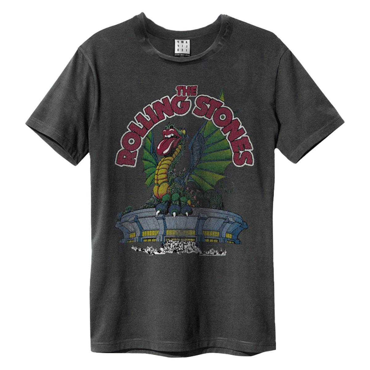 Amplified Versterkte Unisex volwassen VS 1972 The Rolling Stones T-shirt XXL houtskool